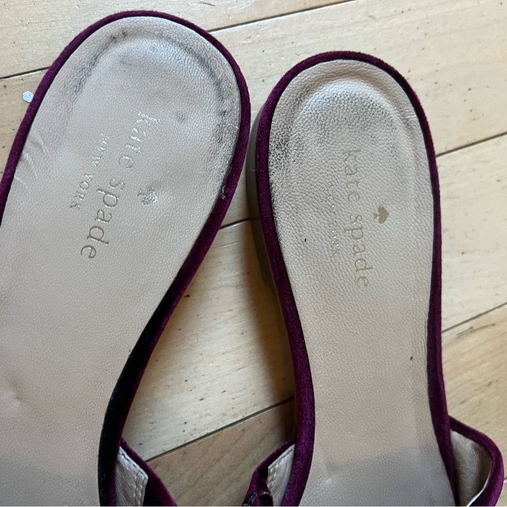 Kate spade velvet bow mule, size 9.5 - Picture 3 of 6